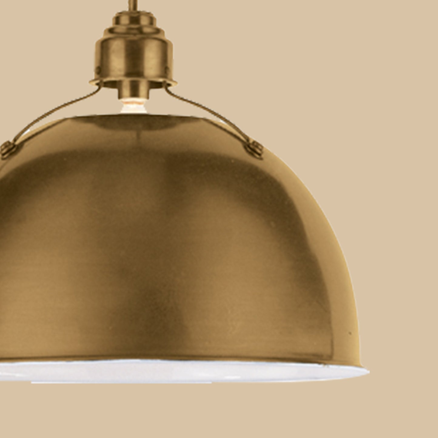 Brass Dome Pendant Light