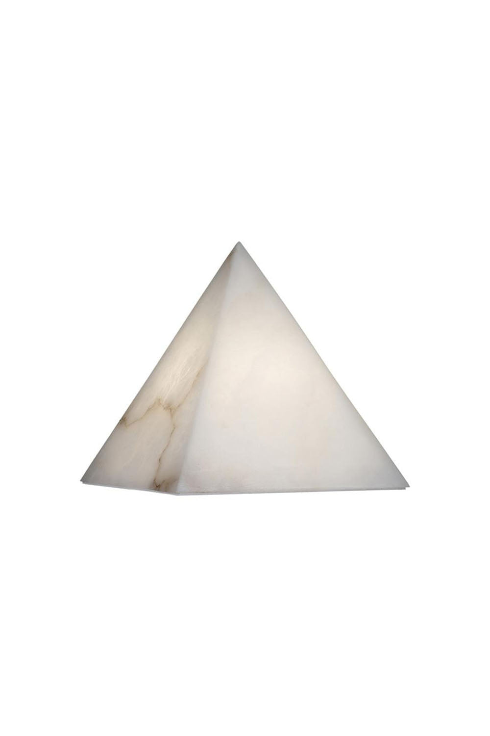 Alabaster Pyramid Table Lamp - view 20 | vexalamps