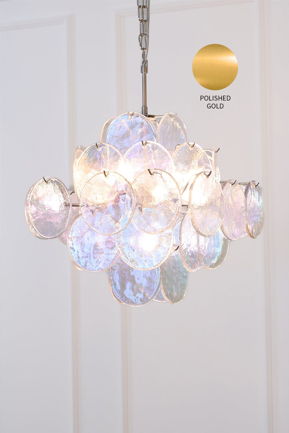 Aurelia Lridescent Art Chandelier - view 18 | vexalamps