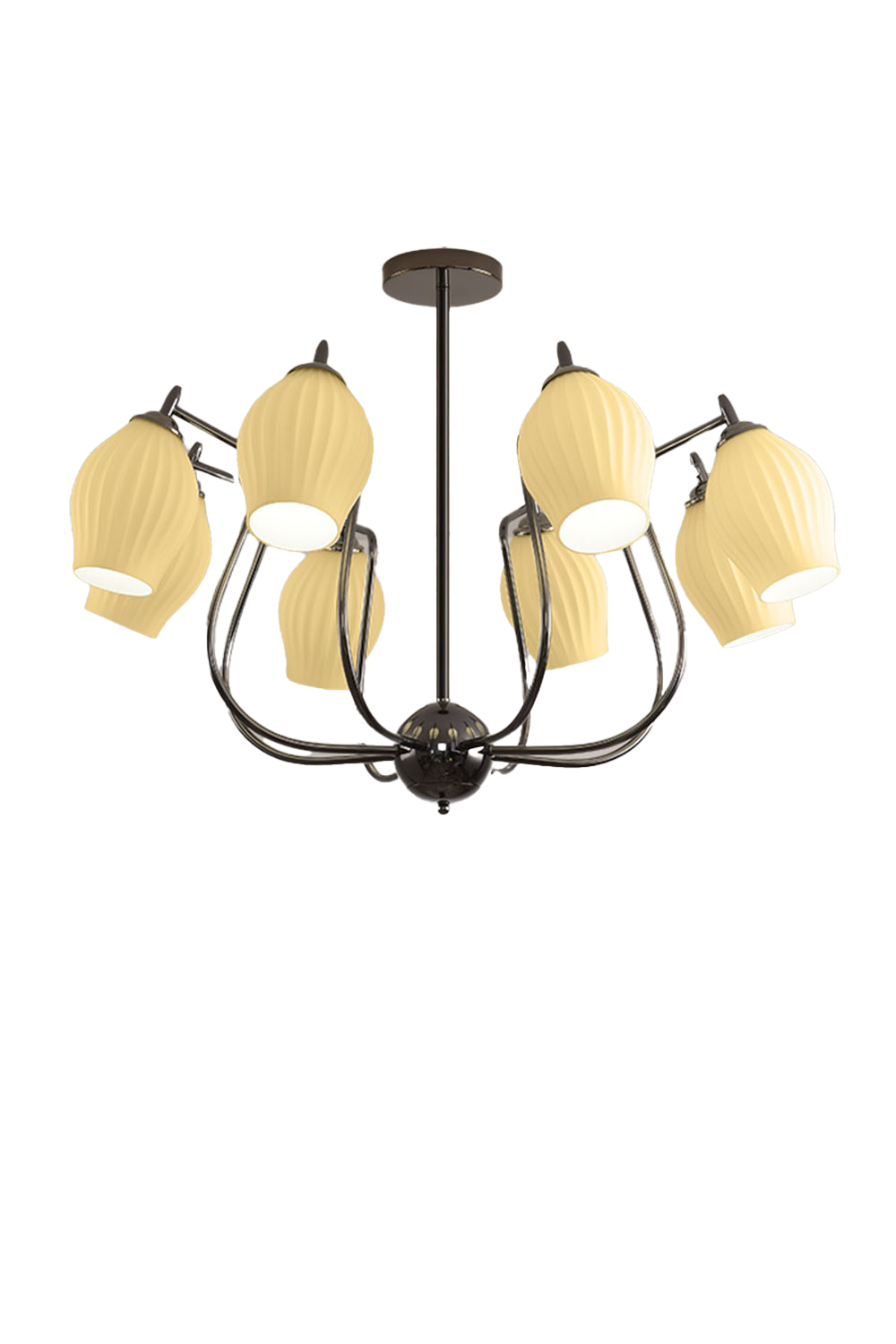 Blooming Petal Glass Chandelier - view 13 | vexalamps