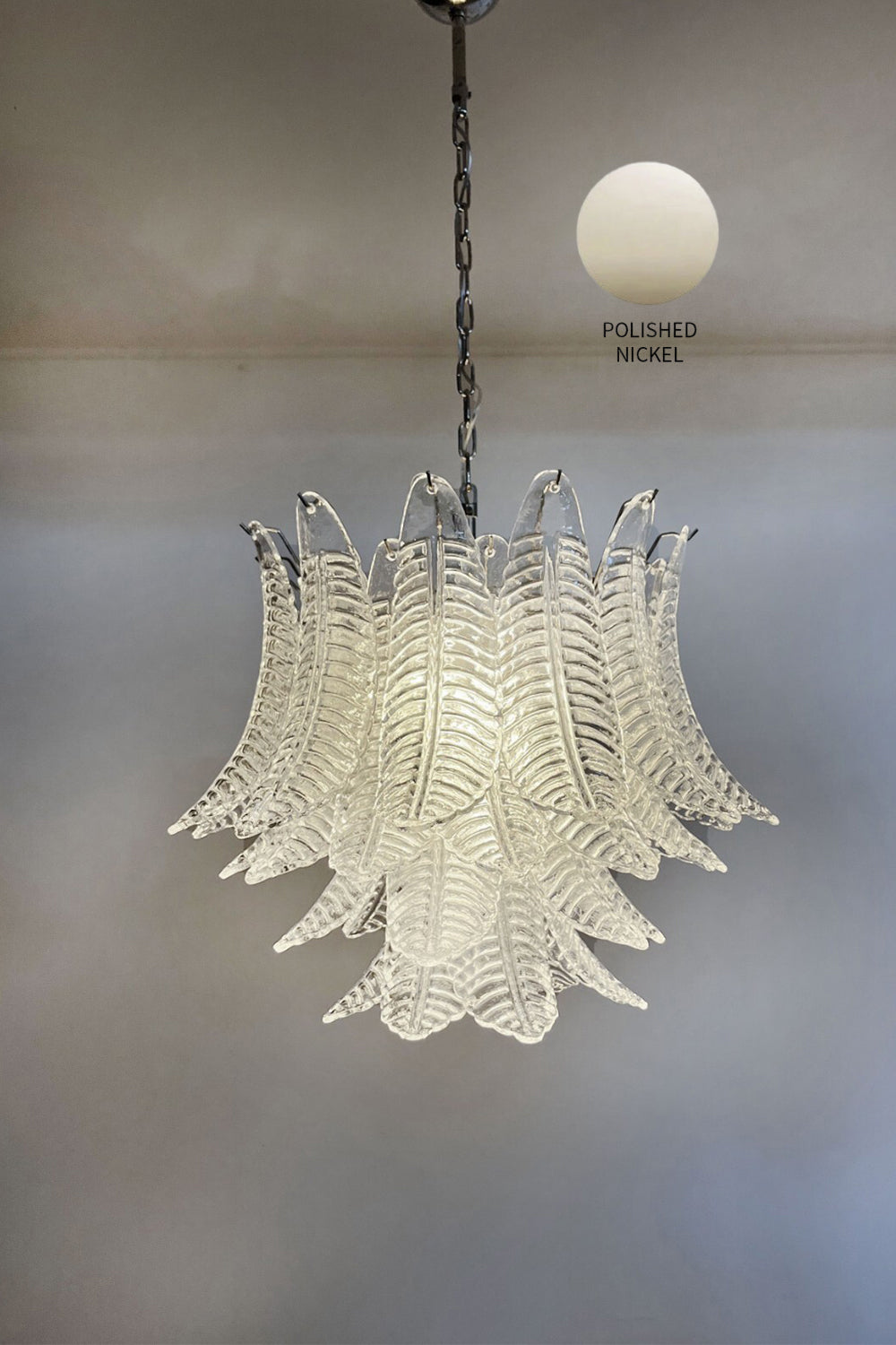Italian Art Leaf Chandelier - view 27 | vexalamps