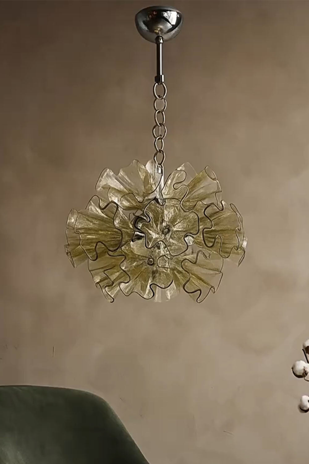 Art flower-shaped Glass Chandelier - view 8 | vexalamps