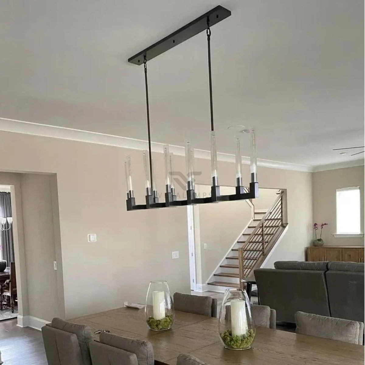 Cennela Linear Chandelier 55’’ 67’’
