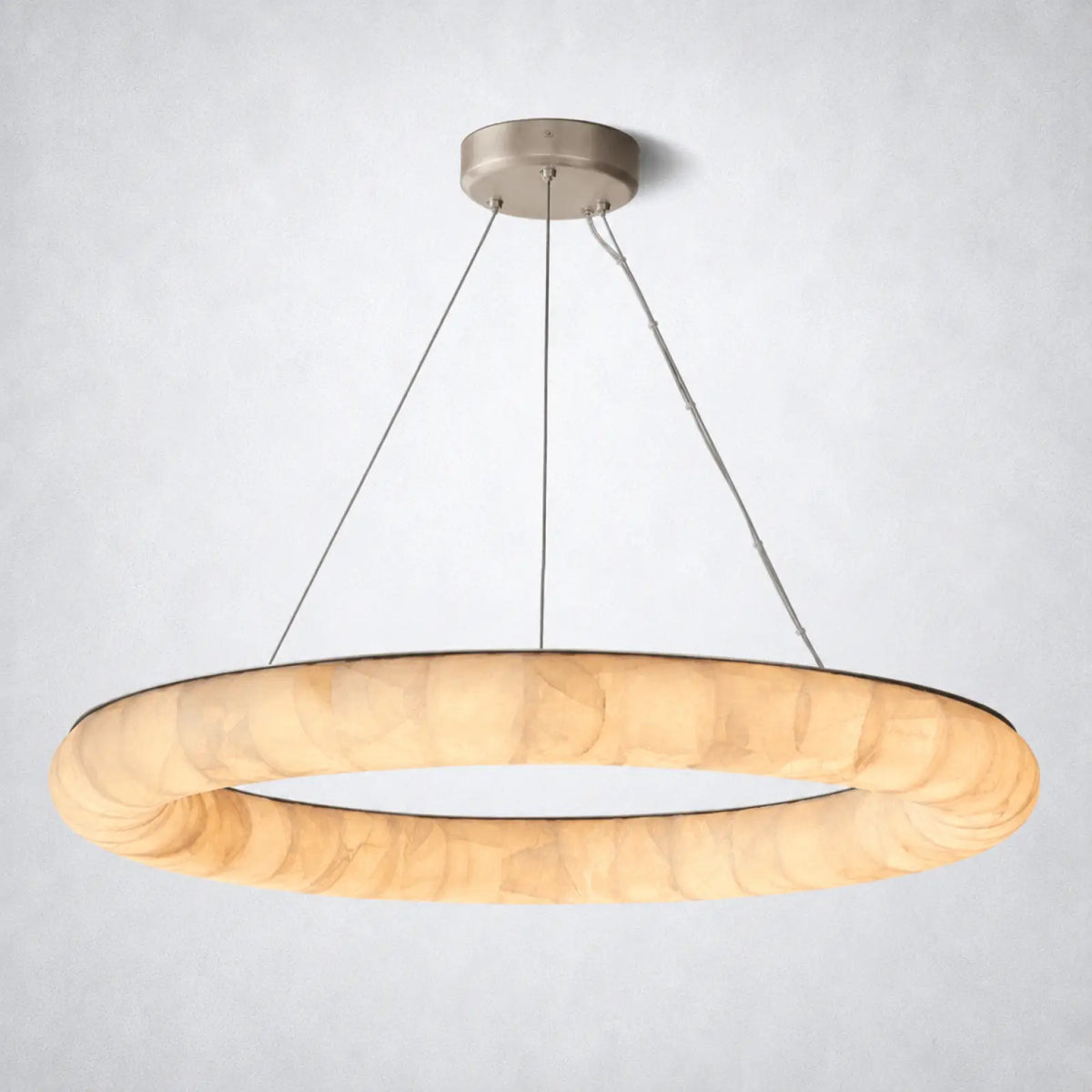 Marquise Lisa Round Chandelier 41″ - Satin Nickel - Chandelier