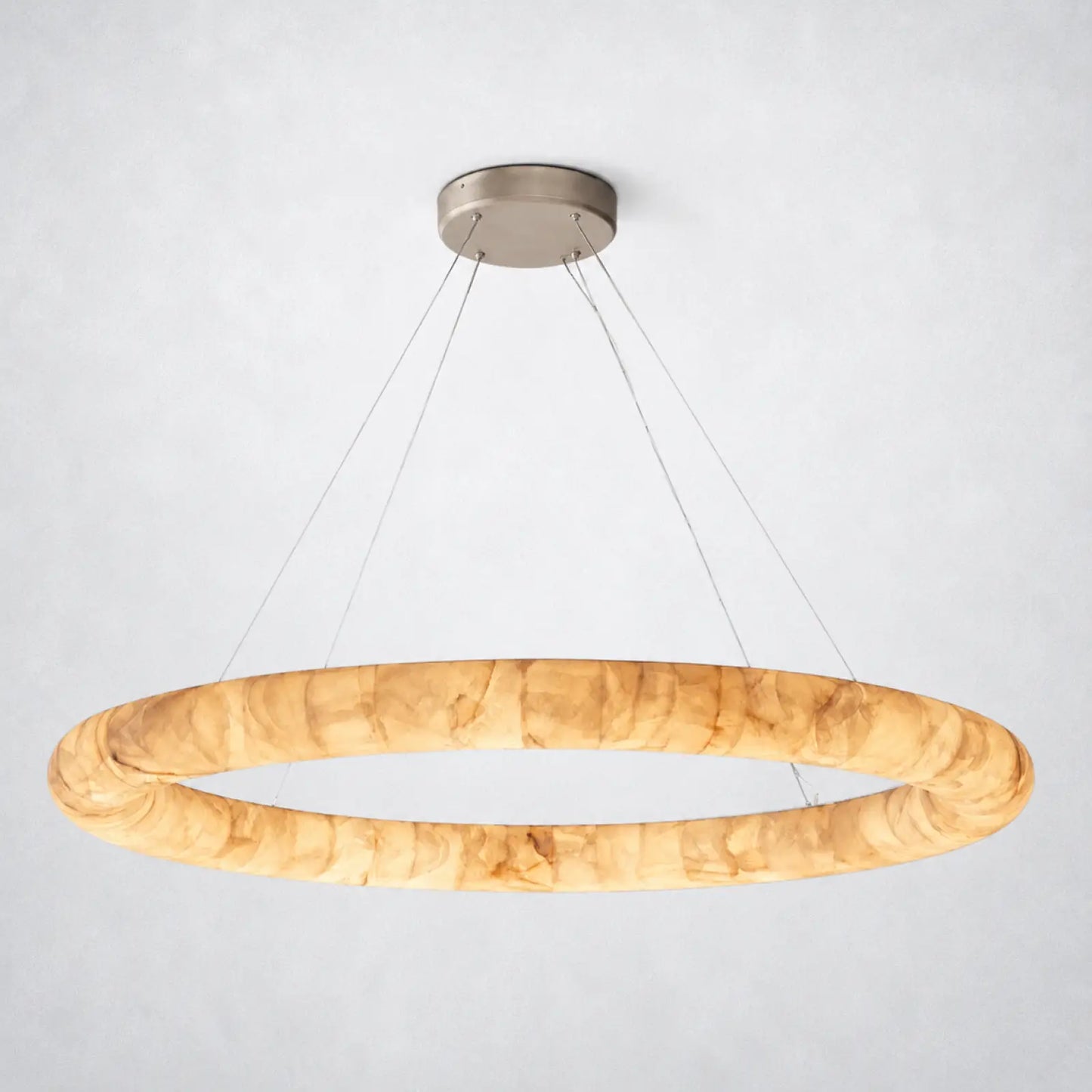 Marquise Lisa Round Chandelier 61″ - Satin Nickel - Chandelier