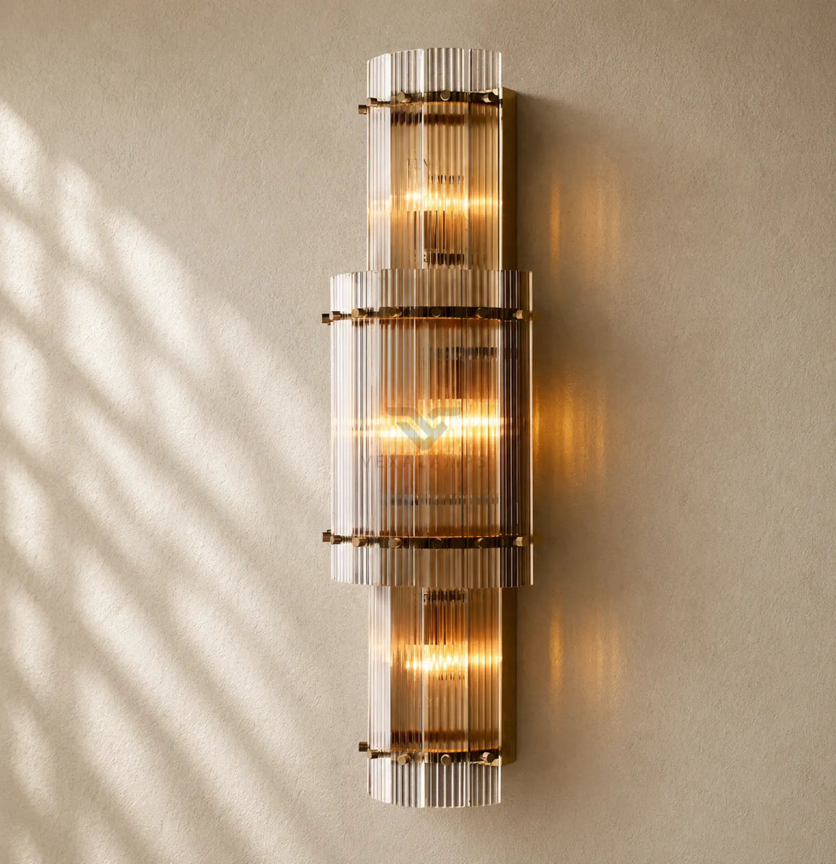 San Marcon Glass Grand Round Sconce