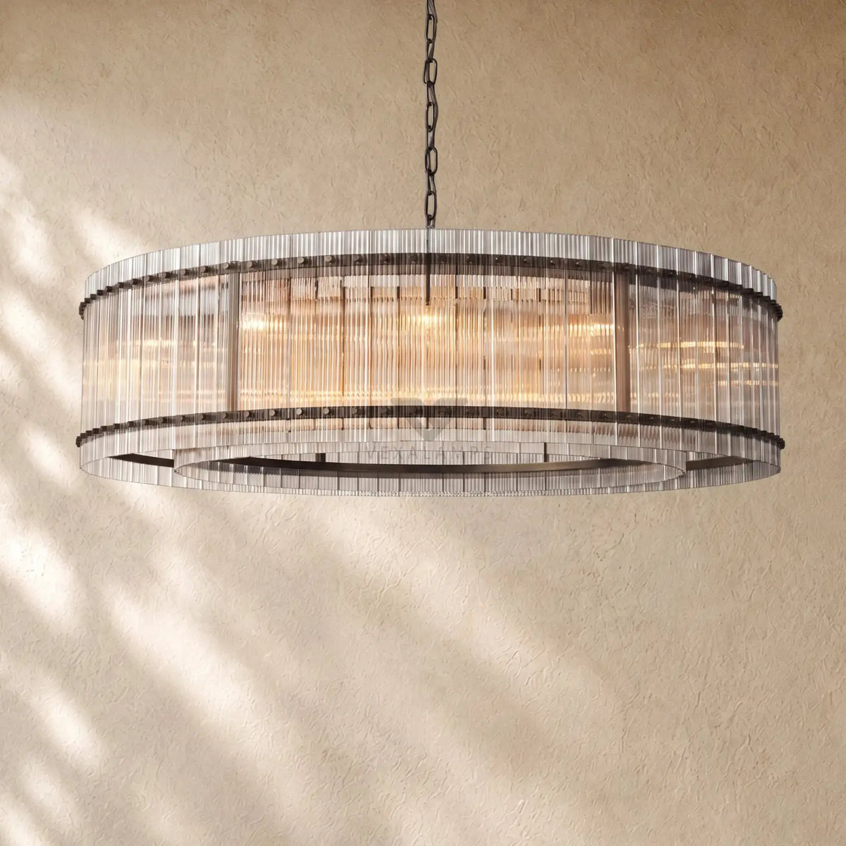 San Marcon Glass Round Chandelier