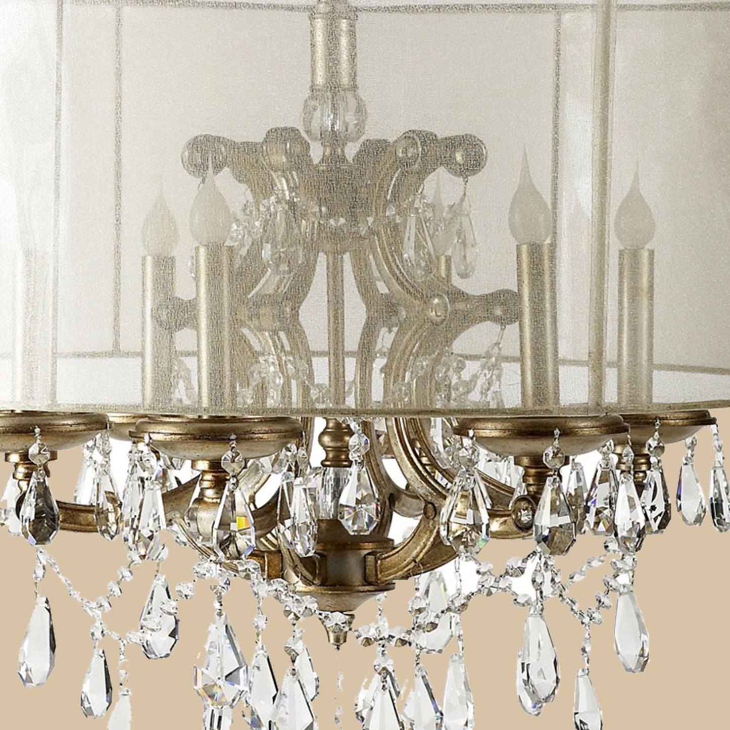 Celeste 6-Light Crystal Drum Chandelier
