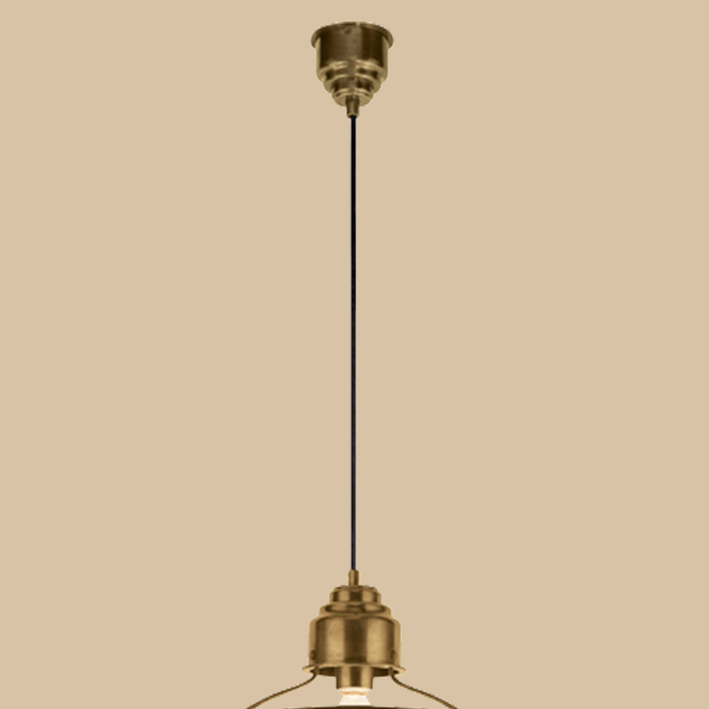 Orson Antique Brass Dome Pendant