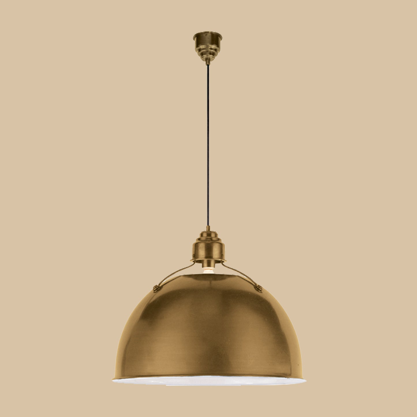 Brass Dome Pendant Light
