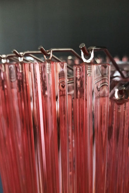 Large pink Art Triedri glass prism chandelier - view 11 | vexalamps