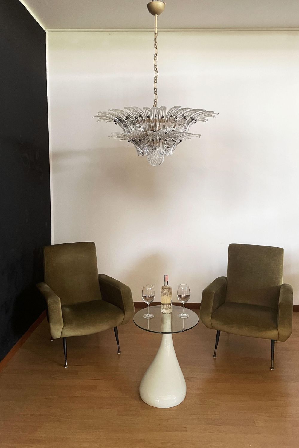 Original Art Palmette Crystal Chandelier - view 4 | vexalamps