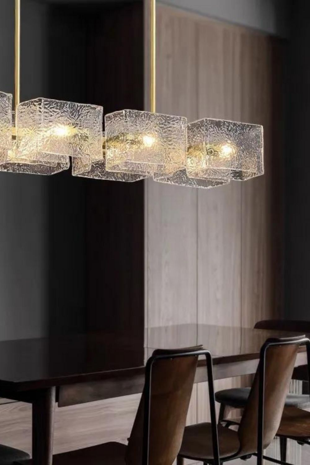 long water ripple Chandelier - view 6 | vexalamps