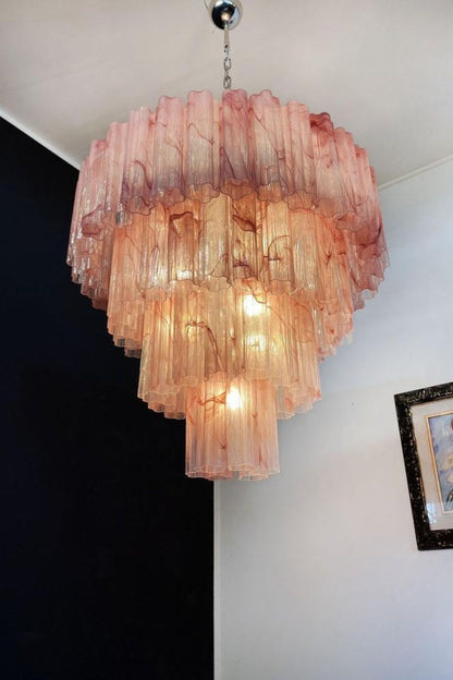 Art red cloud glass multi-layer chandelier - view 6 | vexalamps