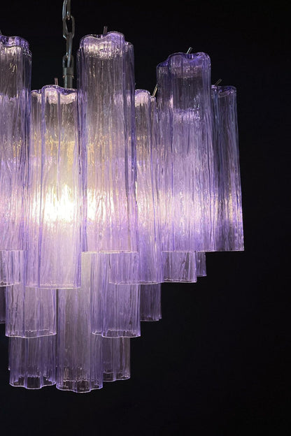 Amethyst Art Glass Pendant Chandelier - view 14 | vexalamps