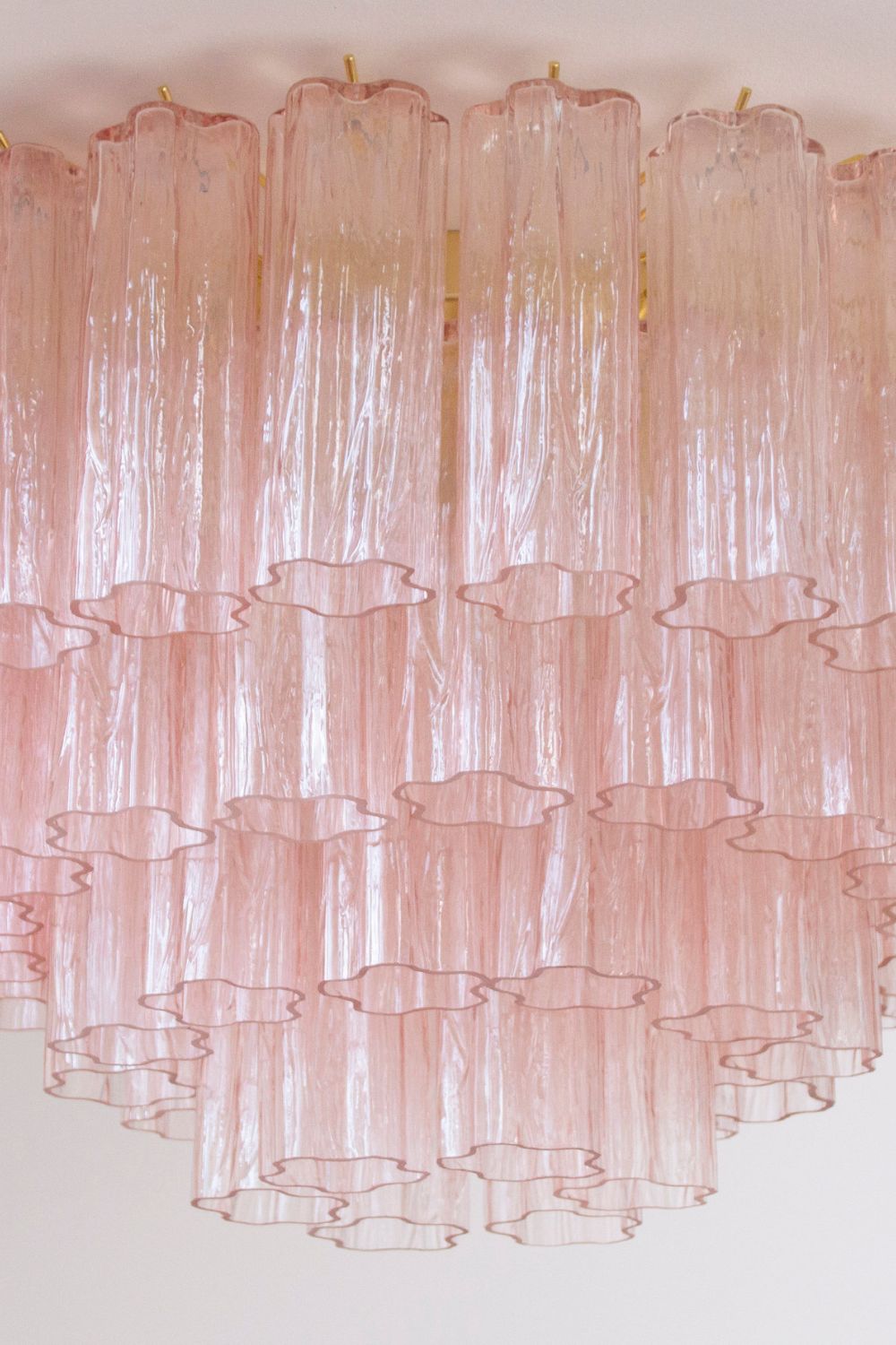 Large Pink Art Glass Tronchi Ceiling Light - view 10 | vexalamps