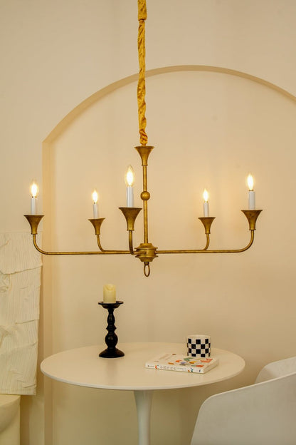 Rustic Vintage Cecil Chandelier - view 2 | vexalamps