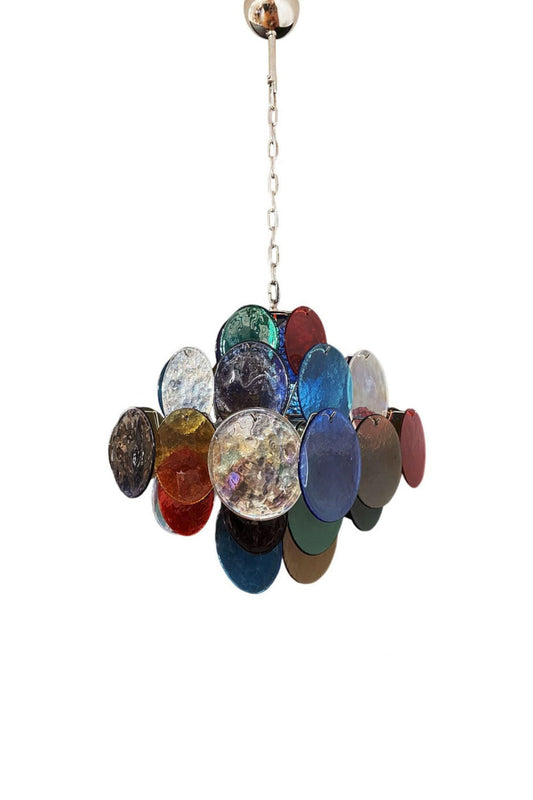 Art Glass Disc Pendant Light | vexalamps