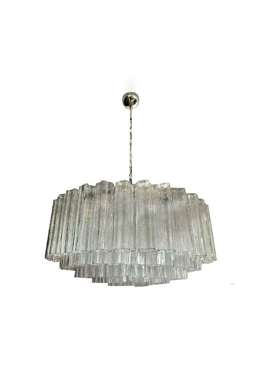 Handcrafted Art Crystal Tube Ceiling Light | vexalamps