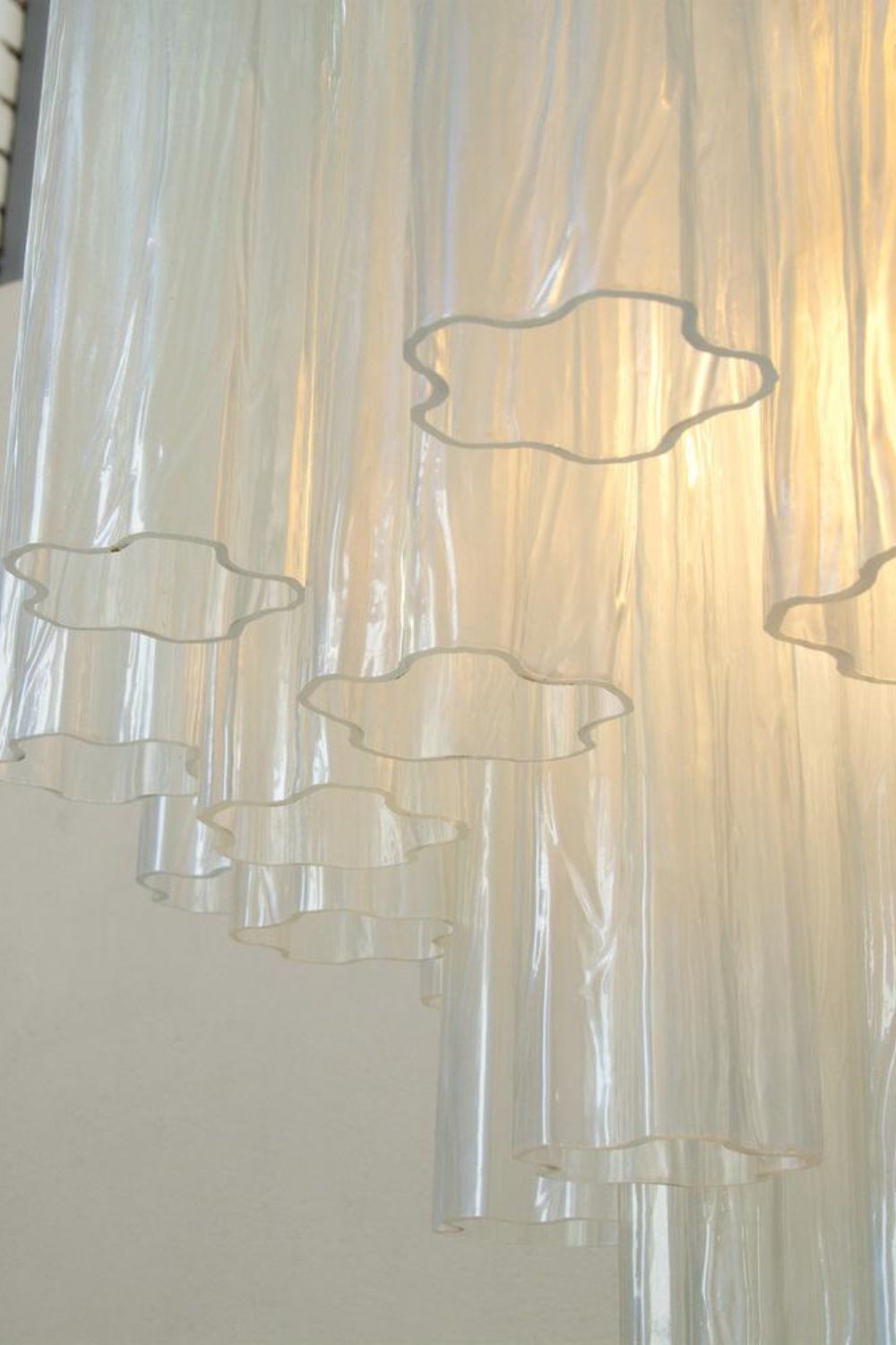 1990s Vintage Italian Opaline Glass Pendant Light - view 10 | vexalamps
