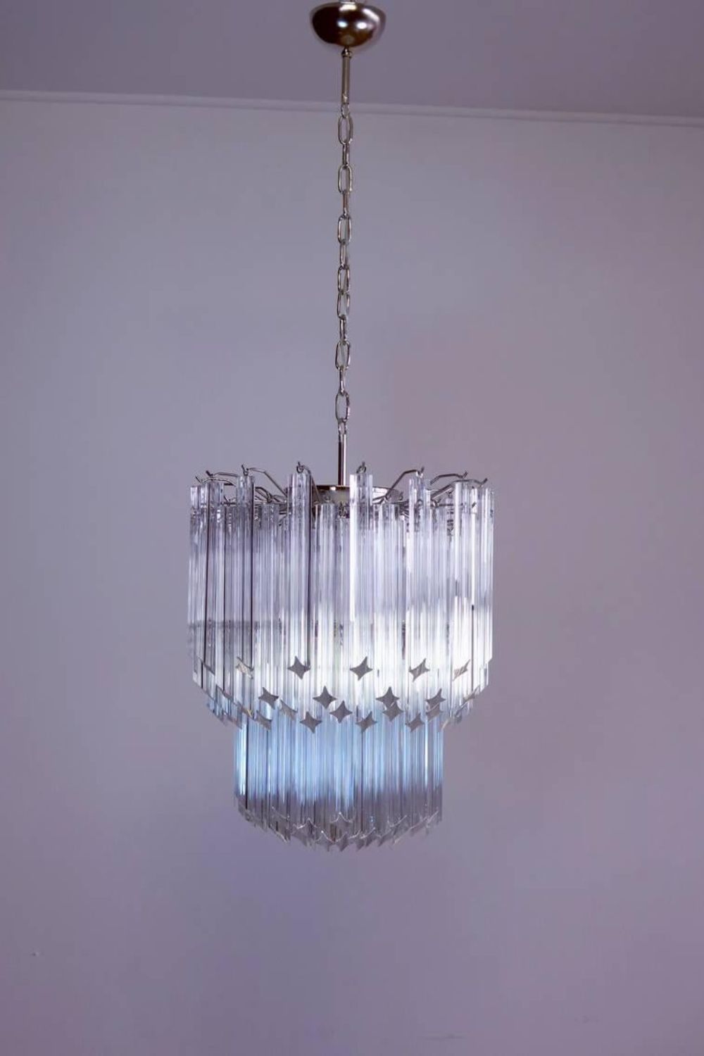 Venini Style Art Quadriedri Chandelier - view 6 | vexalamps