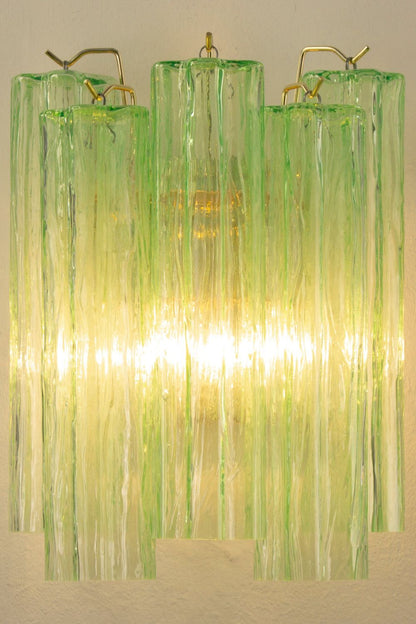Bright Green Art Glass Wall Lamp - view 8 | vexalamps