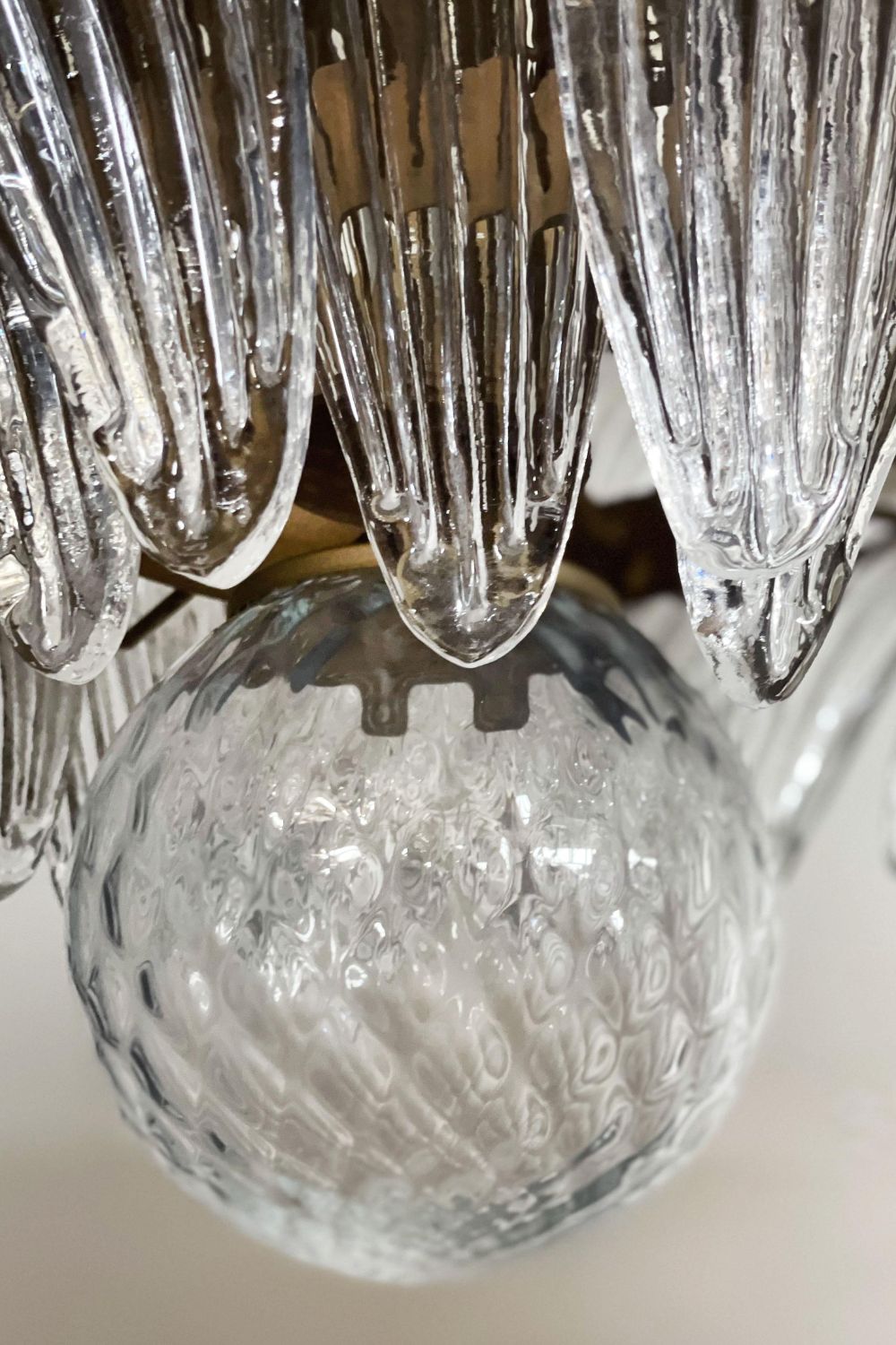 Original Art Palmette Crystal Chandelier - view 14 | vexalamps