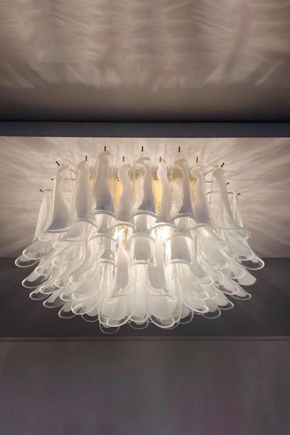 Vintage Art Handcrafted Petal Ceiling Lamp - view 2 | vexalamps