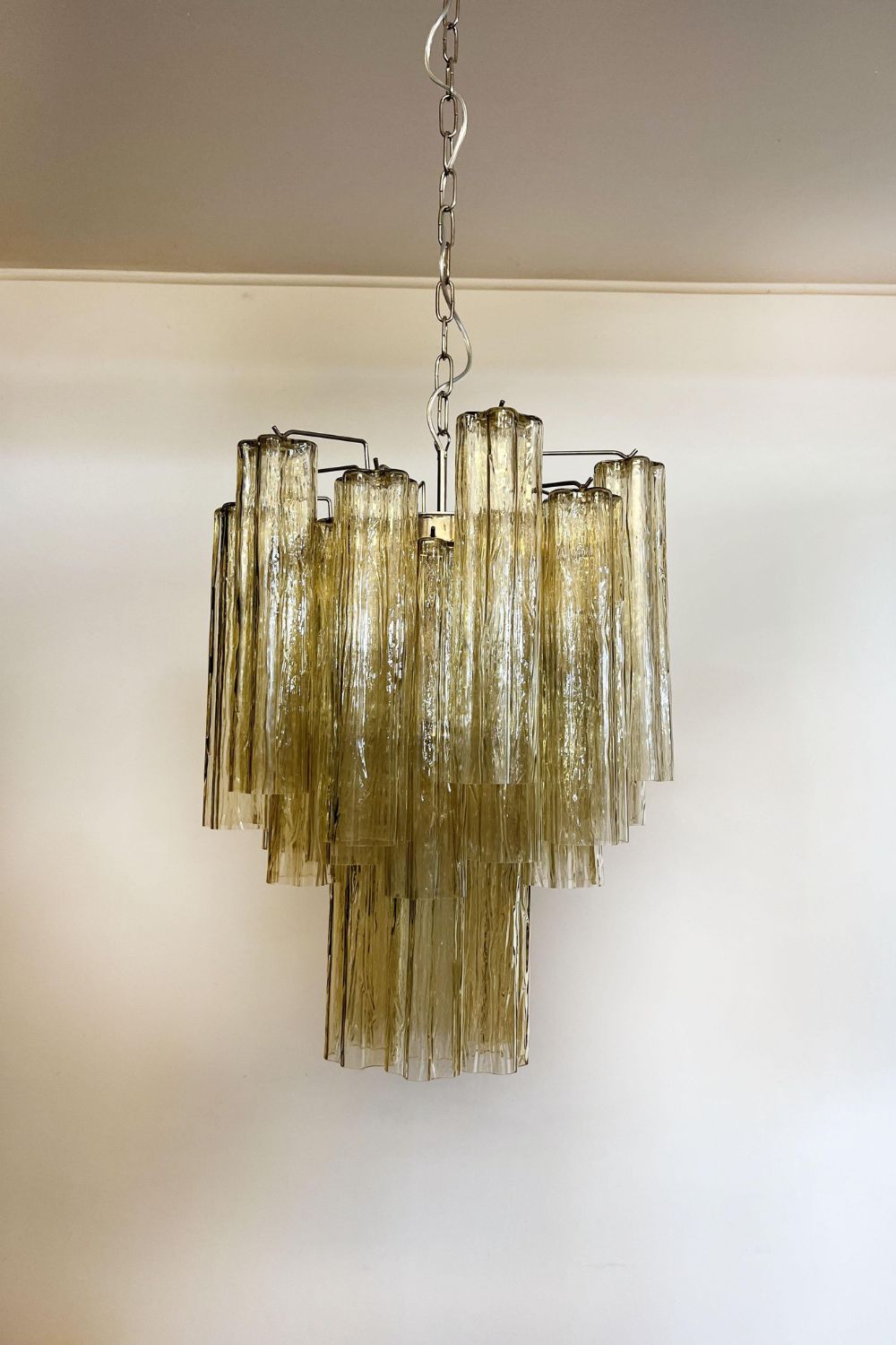 Amber Art Crystal Tube Chandelier - view 15 | vexalamps
