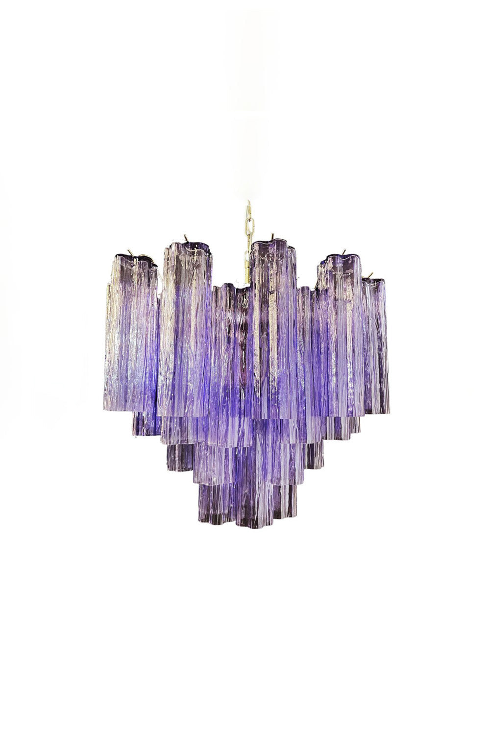 Amethyst Art Glass Pendant Chandelier | vexalamps