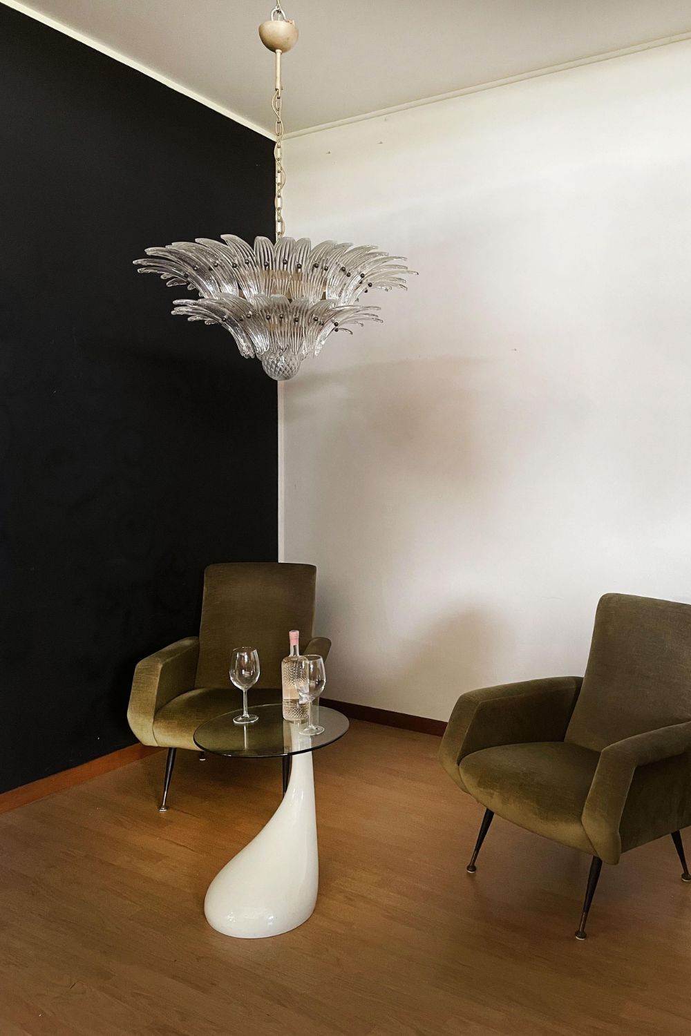 Original Art Palmette Crystal Chandelier - view 5 | vexalamps