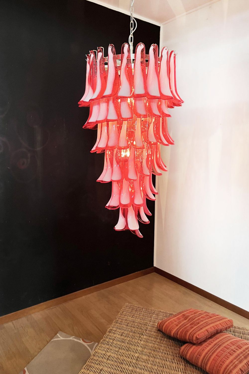 Vintage Italian Art Spiral Chandelier - view 14 | vexalamps