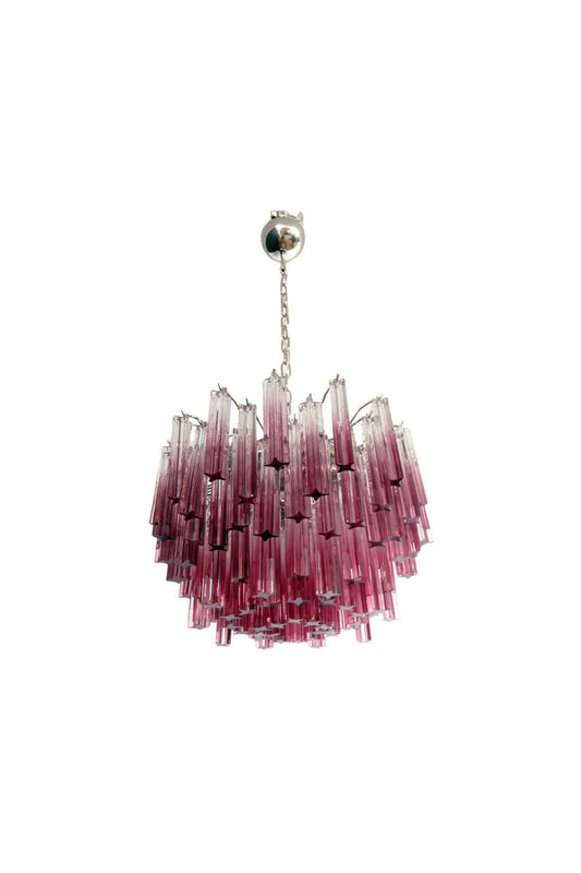 Amethyst Art Glass Prism Chandelier | vexalamps