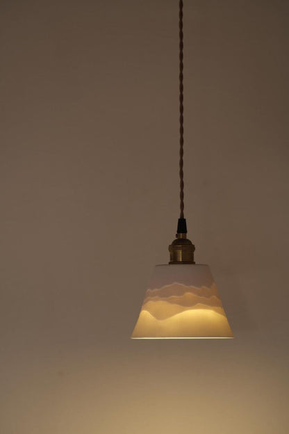 Mountains Shadow Ceramic Pendant Lamp - vexalamps