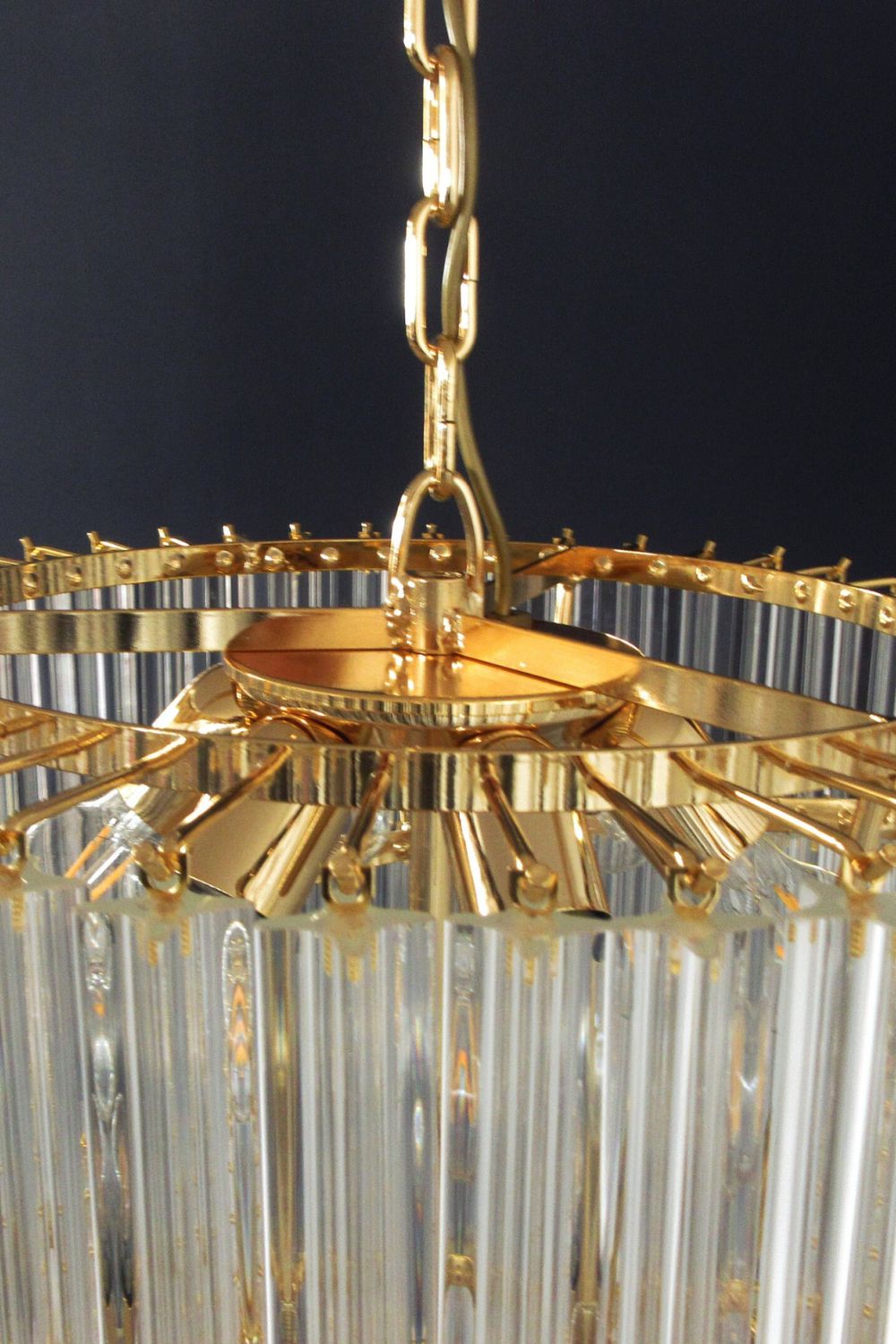 Venini Art Spiral Crystal Chandelier - view 12 | vexalamps
