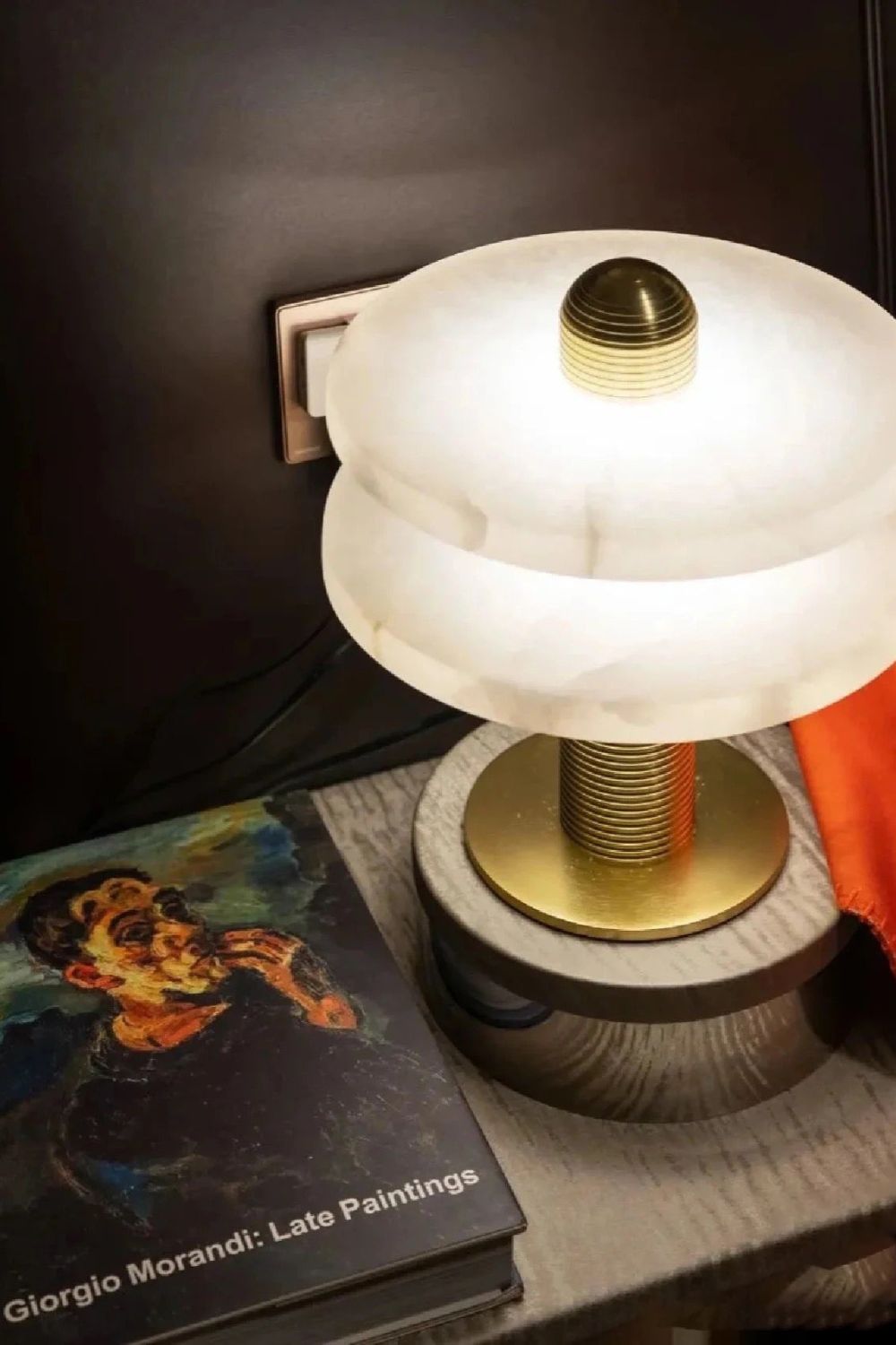 rbit Alabaster Disc Table Lamp - view 16 | vexalamps