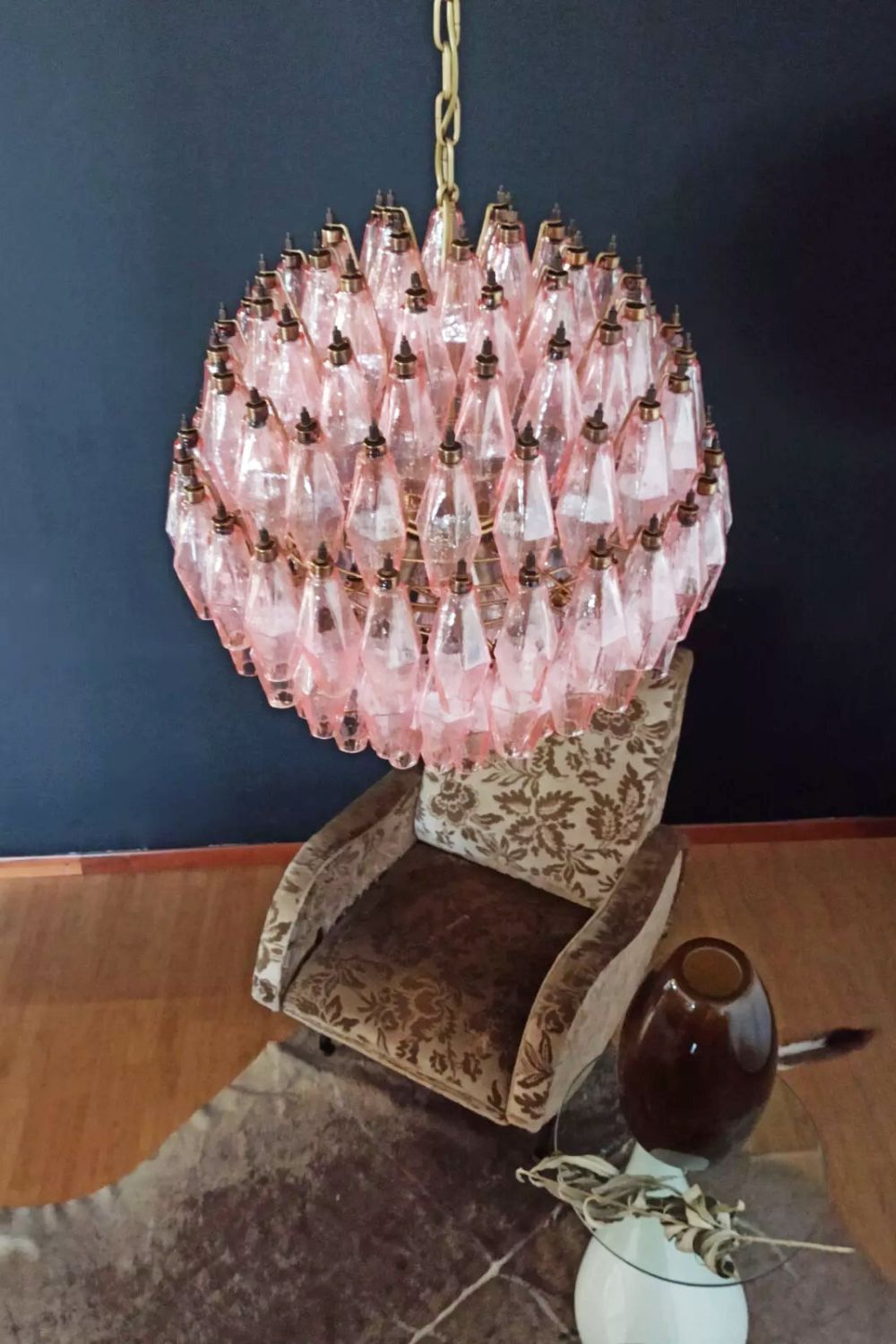 Vintage Art Sphere Chandelier - view 5 | vexalamps