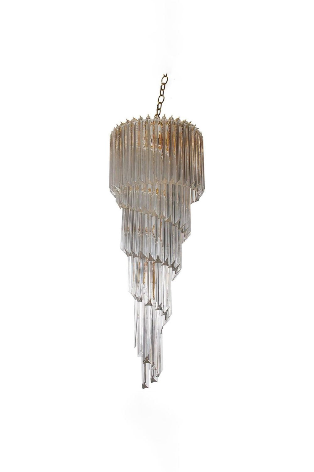 Venini Art Spiral Crystal Chandelier | vexalamps