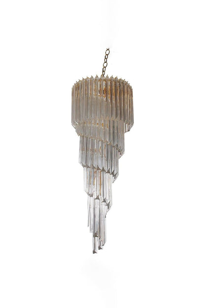 Venini Art Spiral Crystal Chandelier | vexalamps