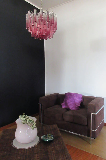 Amethyst Art Glass Prism Chandelier - view 5 | vexalamps
