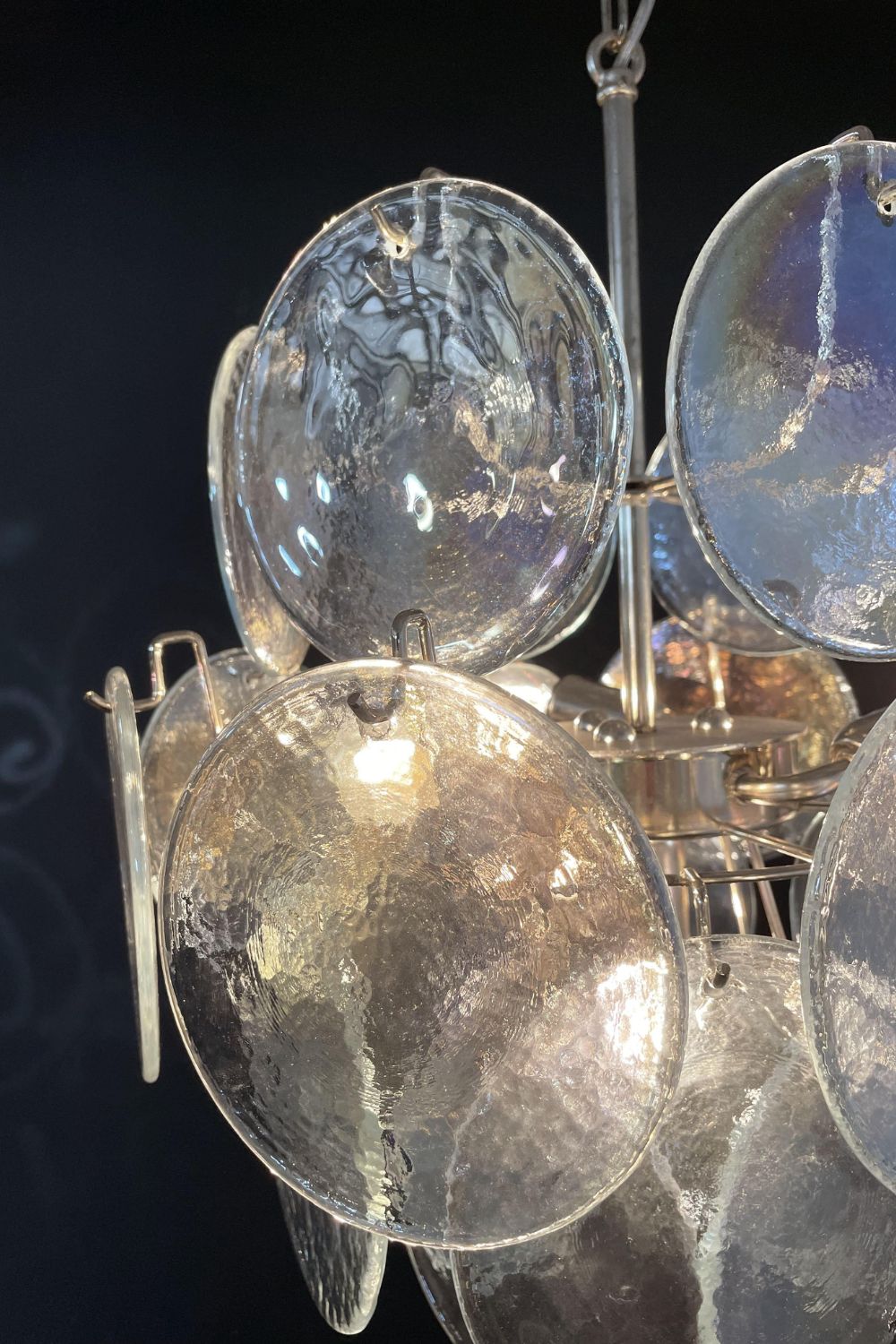 Iridescent Mid-Century Modern Art Chandelier - view 15 | vexalamps