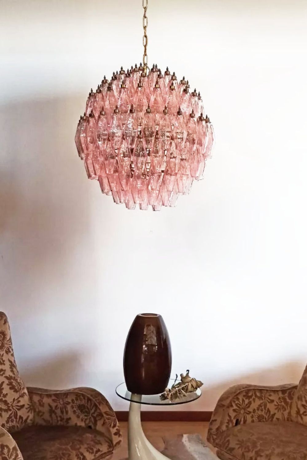Vintage Art Sphere Chandelier - view 11 | vexalamps