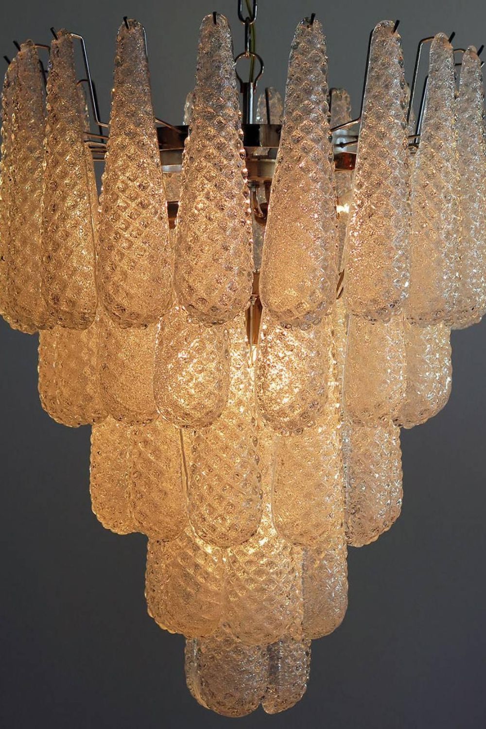Murano Honeycomb Glass Chandelier - vexalamps