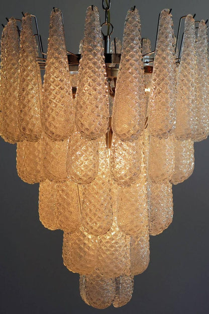 Murano Honeycomb Glass Chandelier - vexalamps