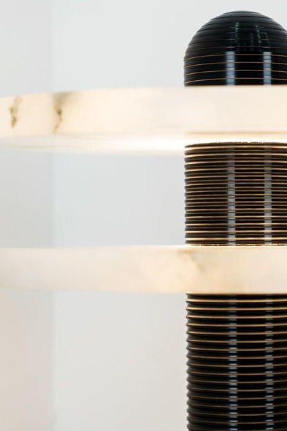 rbit Alabaster Disc Table Lamp - view 17 | vexalamps