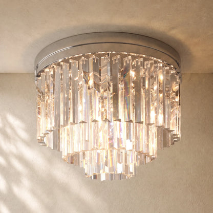 1920s Art Deco Round Flushmount