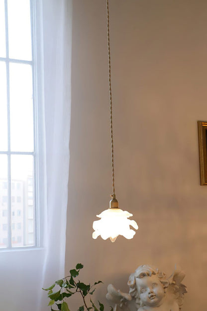 1970 Retro Bloom Glass Pendant Light - view 13 | vexalamps