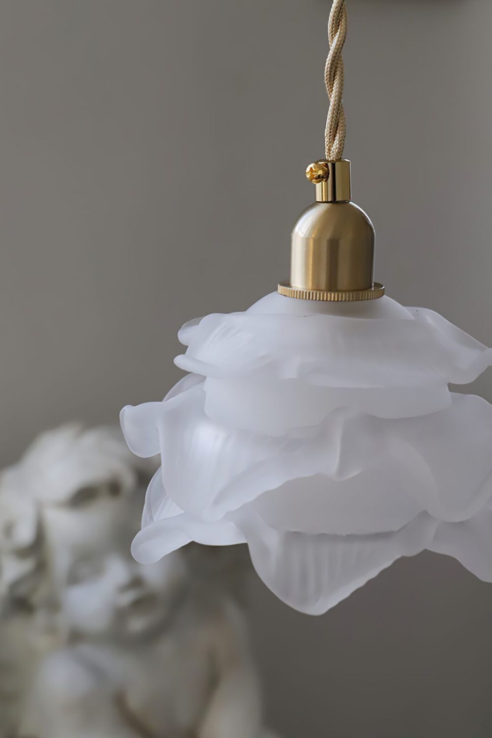 1970 Retro Bloom Glass Pendant Light - view 22 | vexalamps