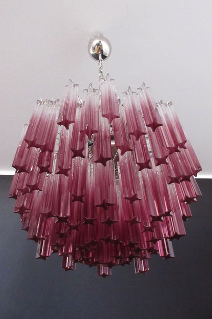 Amethyst Art Glass Prism Chandelier - view 8 | vexalamps
