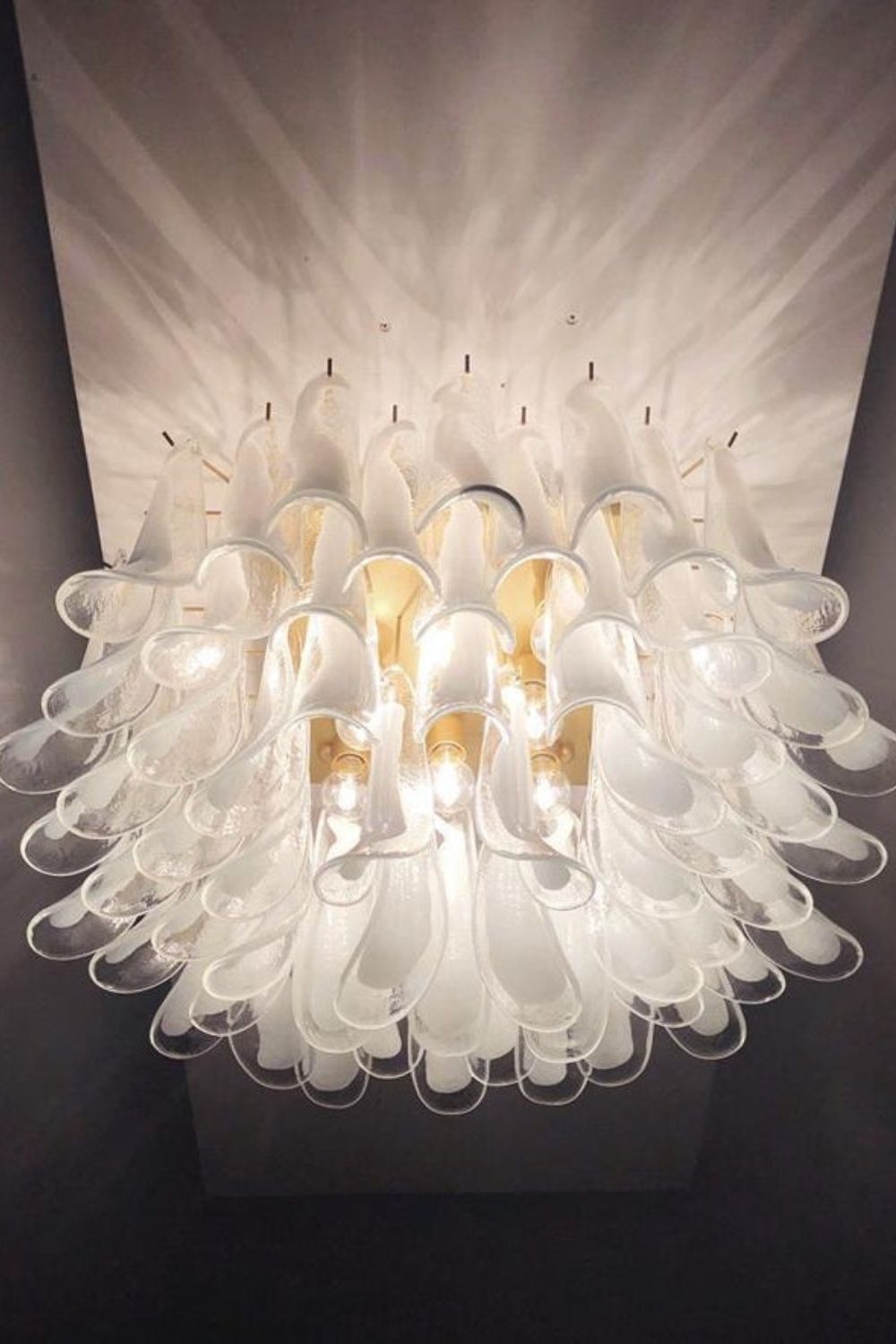 Vintage Art Handcrafted Petal Ceiling Lamp - view 3 | vexalamps